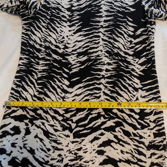 Top Shop Zebra Bodycon Dress- L - Picture 10 of 11